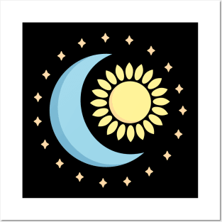 Sun and Moon Posters and Art